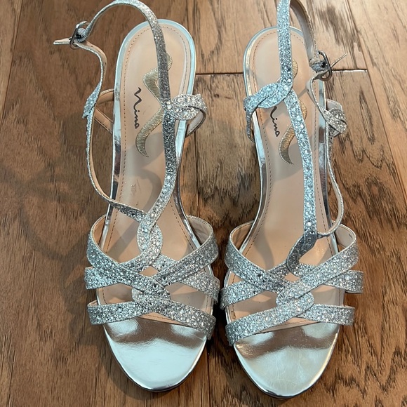 Nina evening wedges 10 - Picture 1 of 7